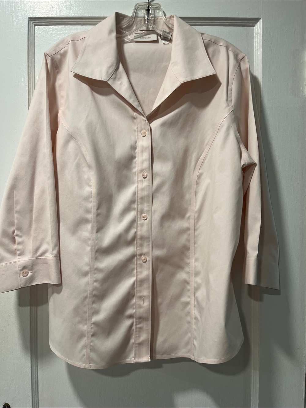CHICOS Pink Button Down (No Iron)